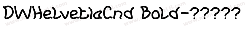 DWHelvetiaCnd Bold字体转换